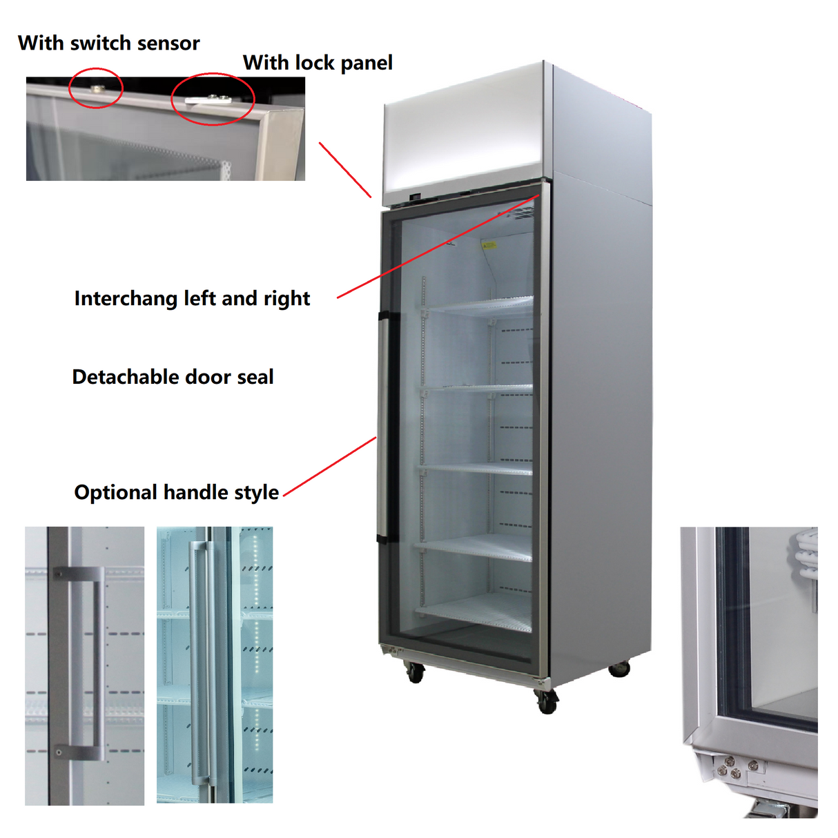 TF1500S Commercial display freezer