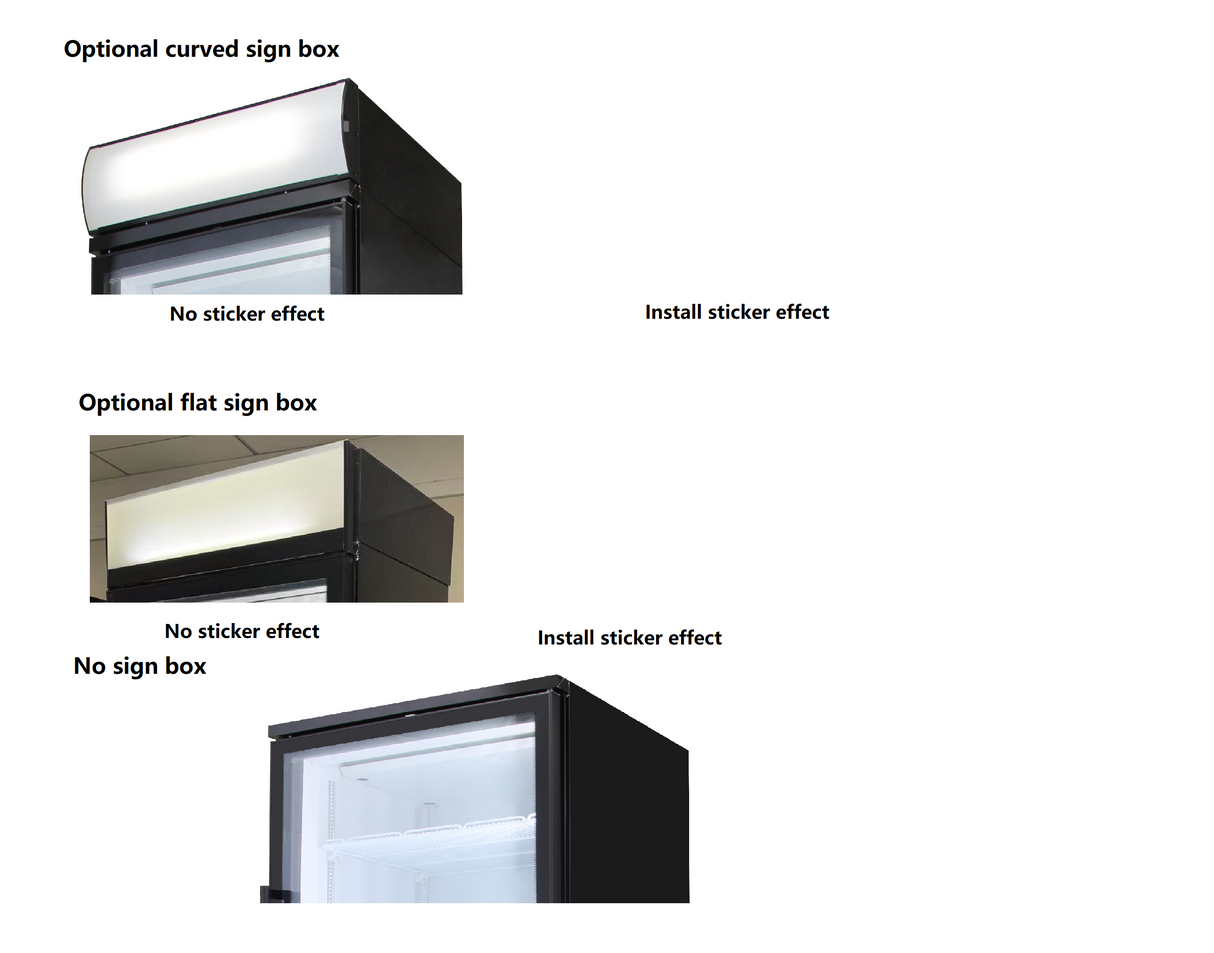 BF1000S commercial upright display freezer