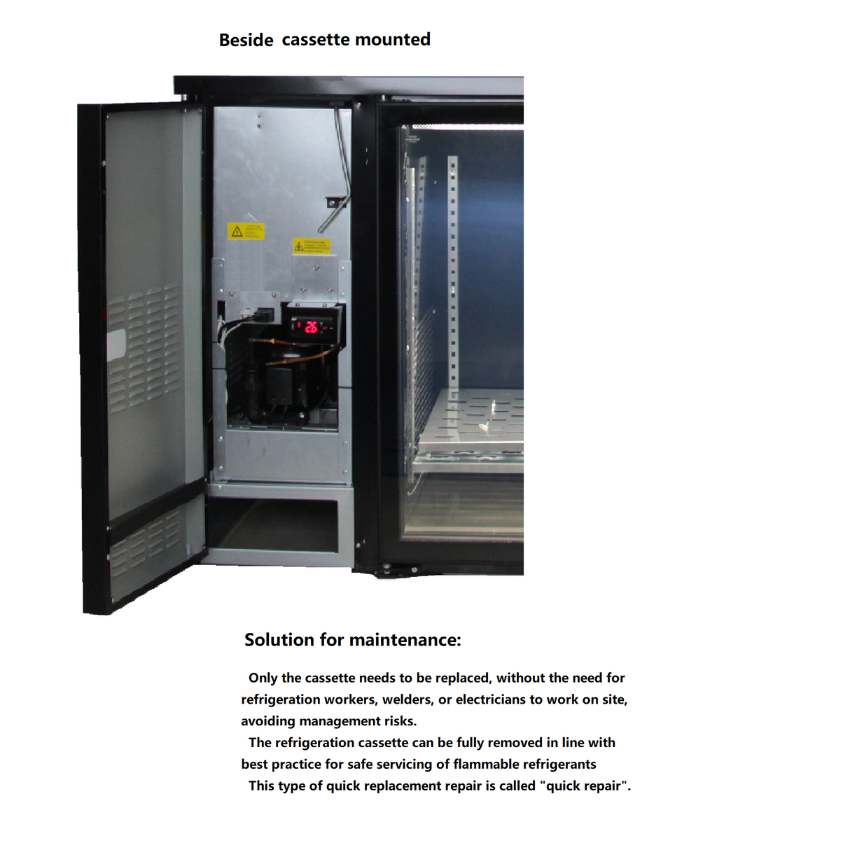 BBR4L Commercial back-bar chiller